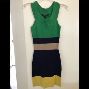 BCBGMaxAzria Color block bodycon dress